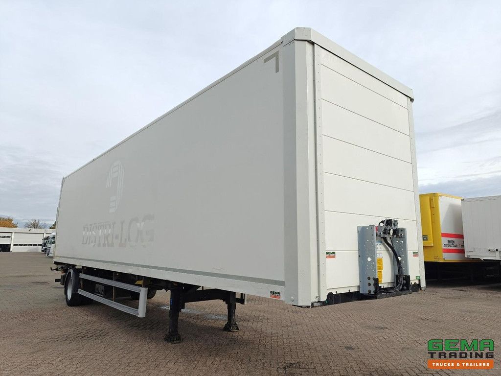System Tailer GSTFS 10 1-axle SAF - CITY - Steering axle - Closed box 11.10m + Tail lift 2500KG - Battery box
