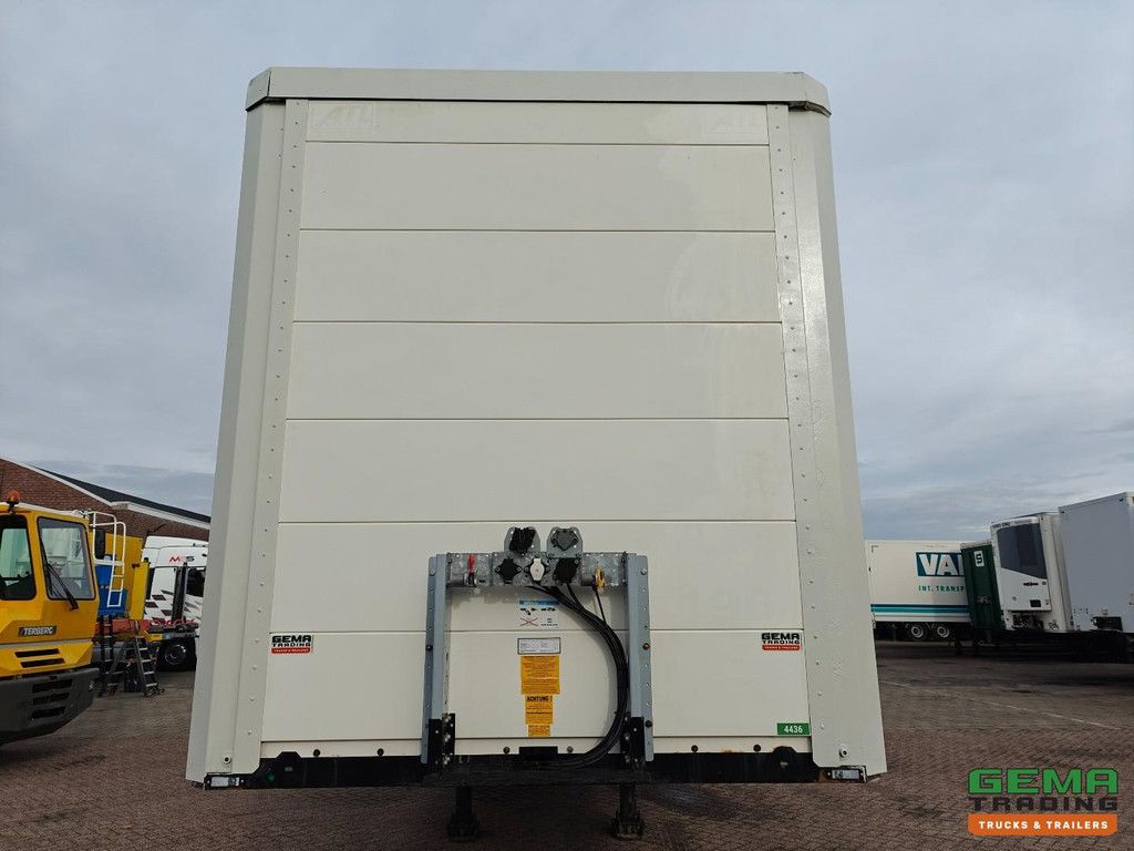 System Tailer GSTFS 10 1-axle SAF - CITY - Steering axle - Closed box 11.10m + Tail lift 2500KG - Battery box