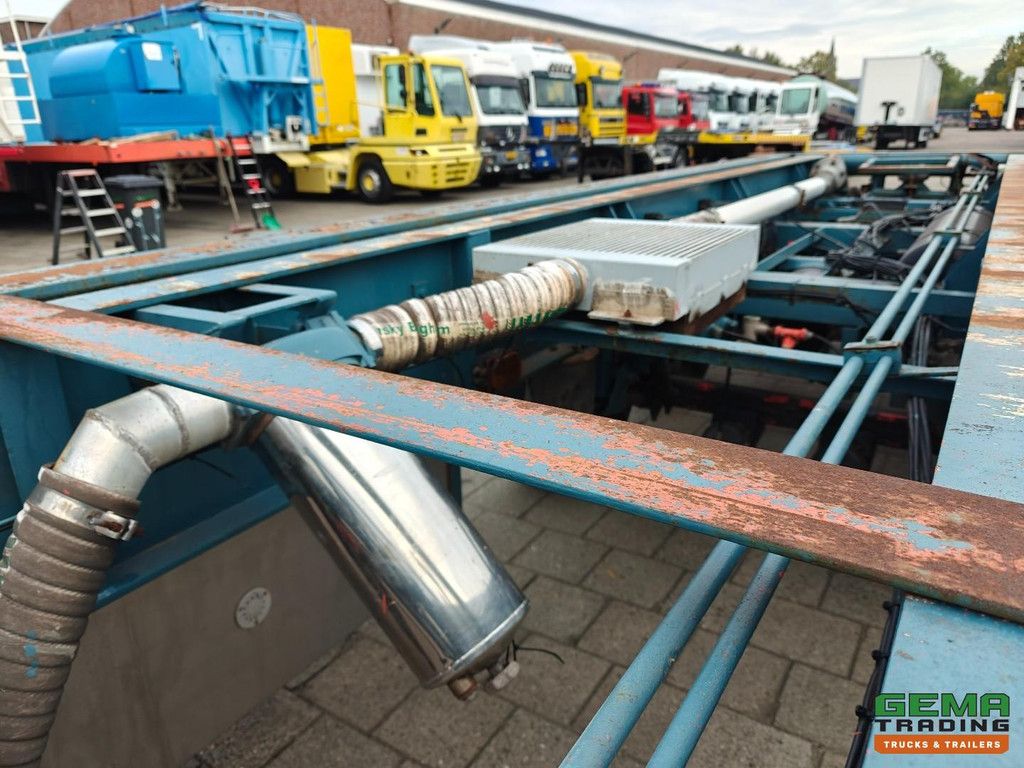 Tinsley TT1527/40AS 3-Achsen BPW – 20/30 Fuß Kipper-Chassis – Rotationsförderer – Trommelbremsen