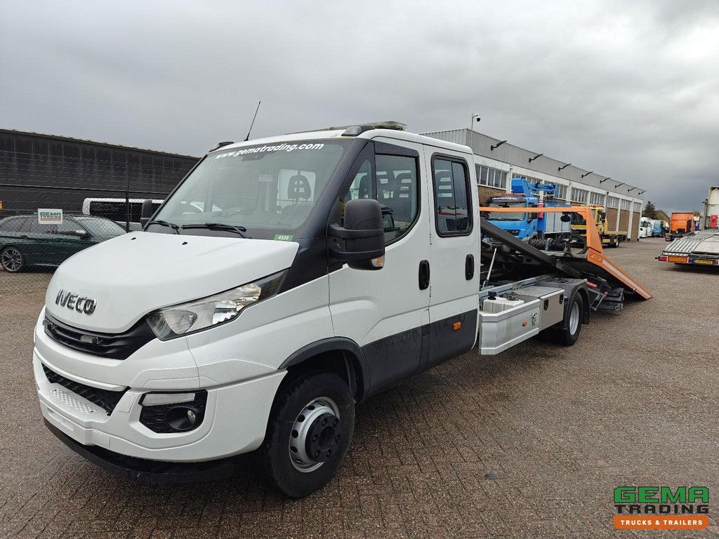 Iveco 70C18 4x2 Doppelkabine Euro6 - Jige Simplex 3T5 + 1095 kg Träger - 3,5 t Seilwinde