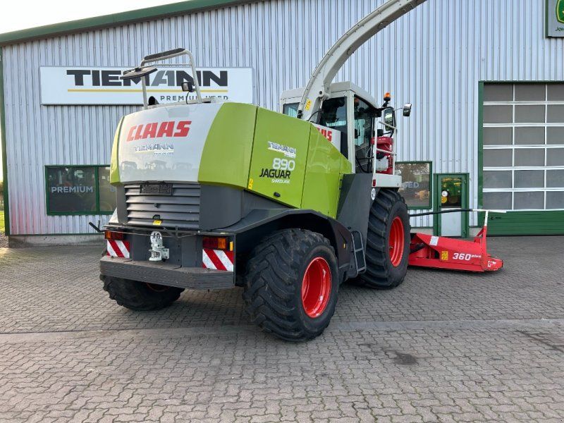 Claas Jaguar 890 mit Kemper 360 und PU