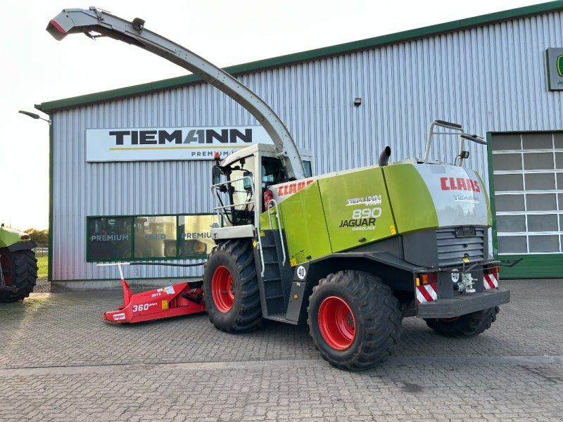 Claas Jaguar 890 mit Kemper 360 und PU