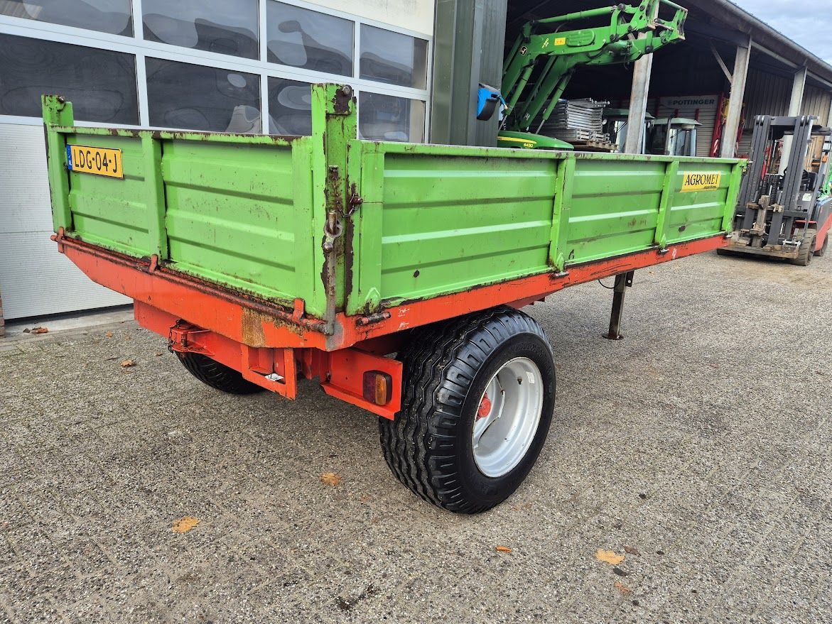 Agromet 4.5 ton kipper 4500kg enkelas