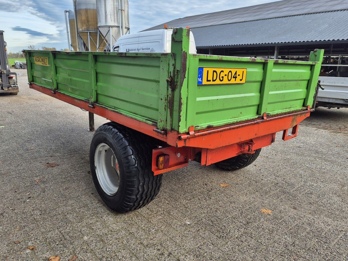 Agromet 4.5 ton kipper 4500kg enkelas