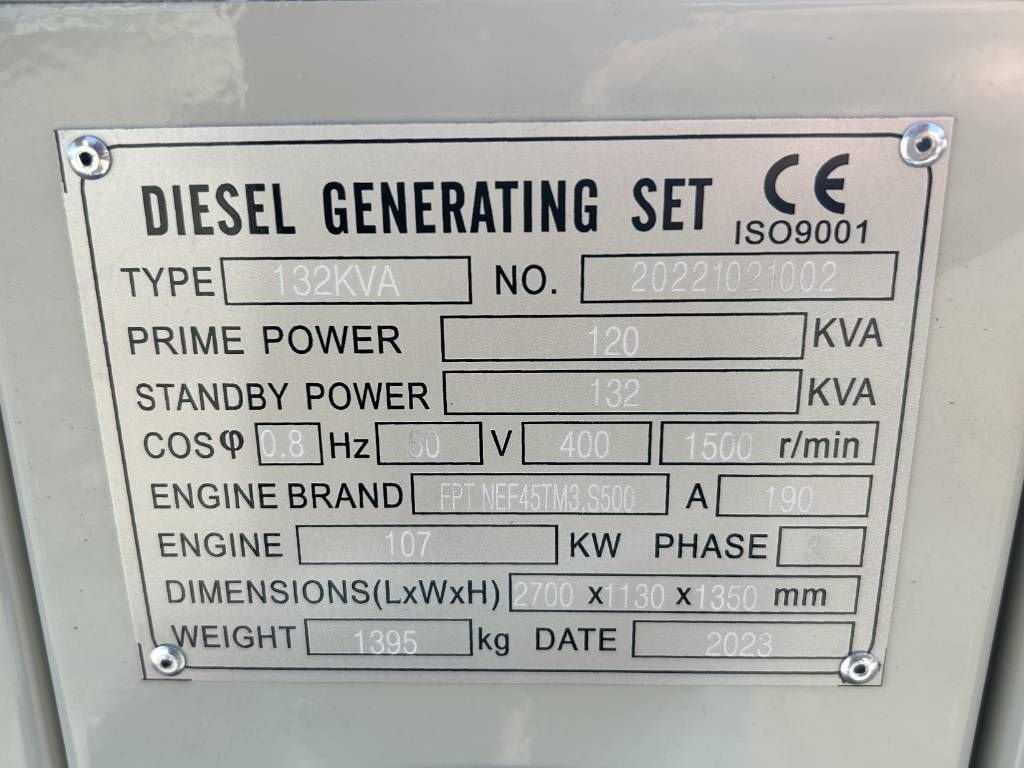 Iveco NEF45TM3 - 132 kVA Generator - DPX-19792