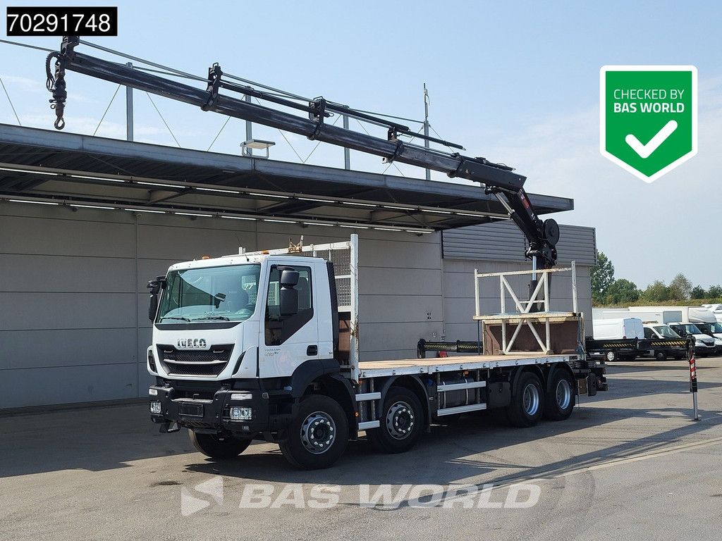 Iveco Trakker 410 8X4 HIAB 211 EP-4 HIDUO Crane Steelsuspension Euro 6