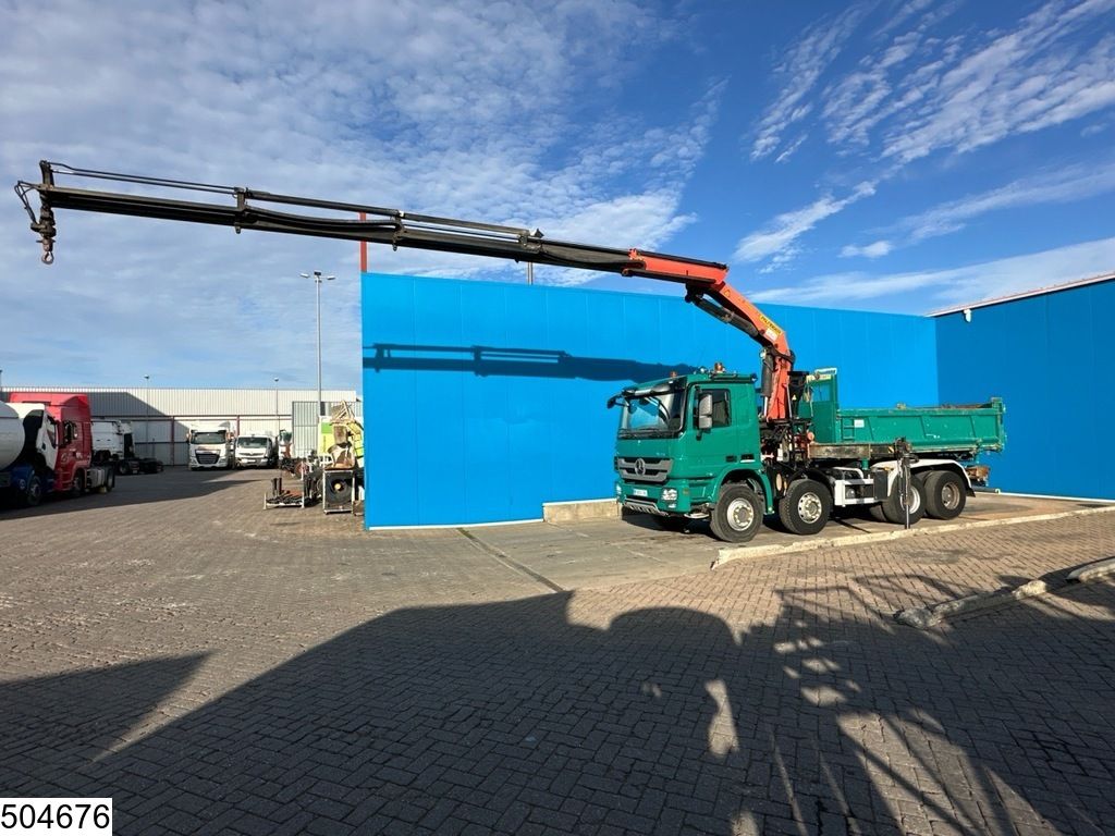Mercedes Actros 4151 8x4, EURO 5, V8, Palfinger, Remote