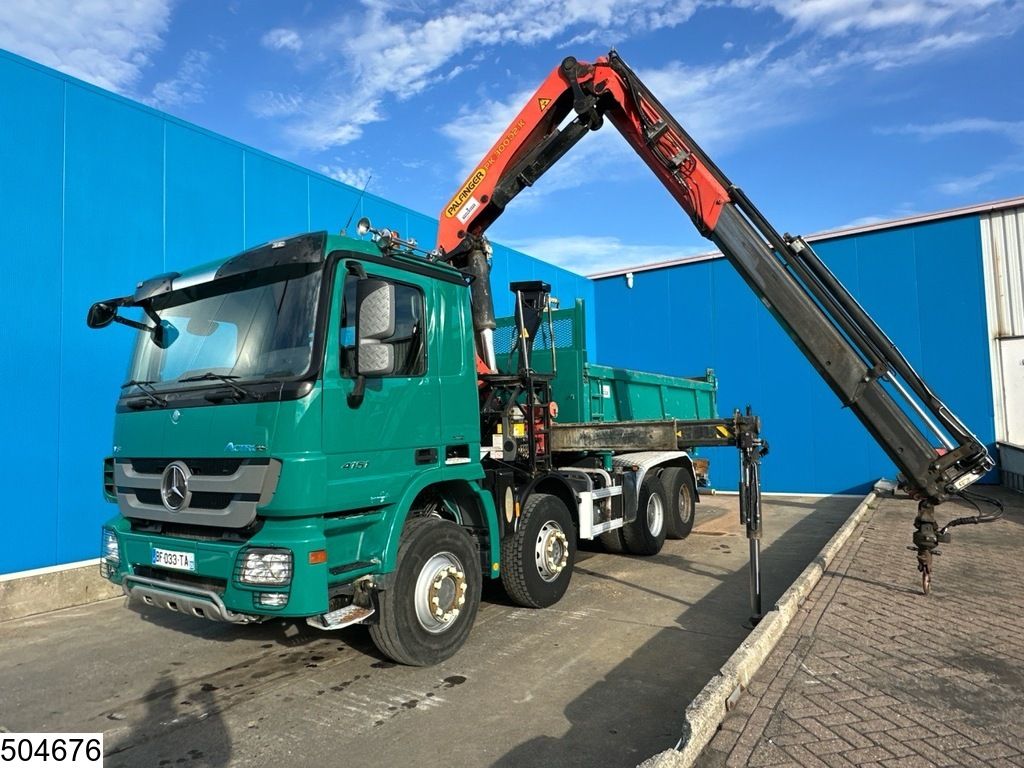 Mercedes Actros 4151 8x4, EURO 5, V8, Palfinger, Remote