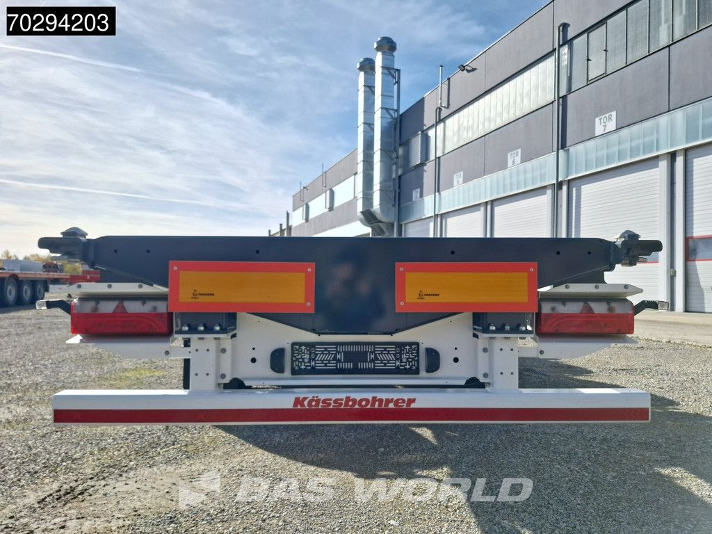 Kässbohrer K.SHG S / 40 - 12 / 27 EU 3 assen Front – Middle – Rear Extendable Container Chassis