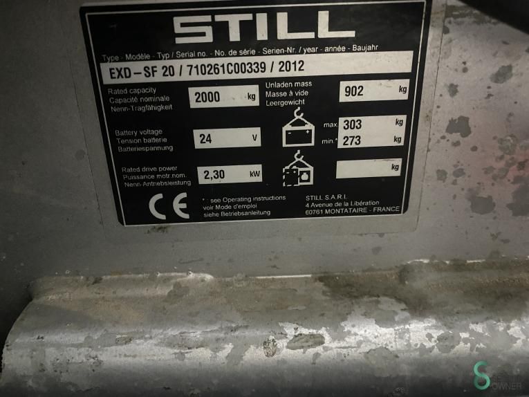 Stackers Electric Still EXD-SF20 2012