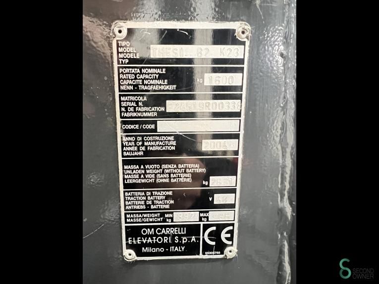 Schubmaststapler Elektrisch OM Thesi B2 K23 2004