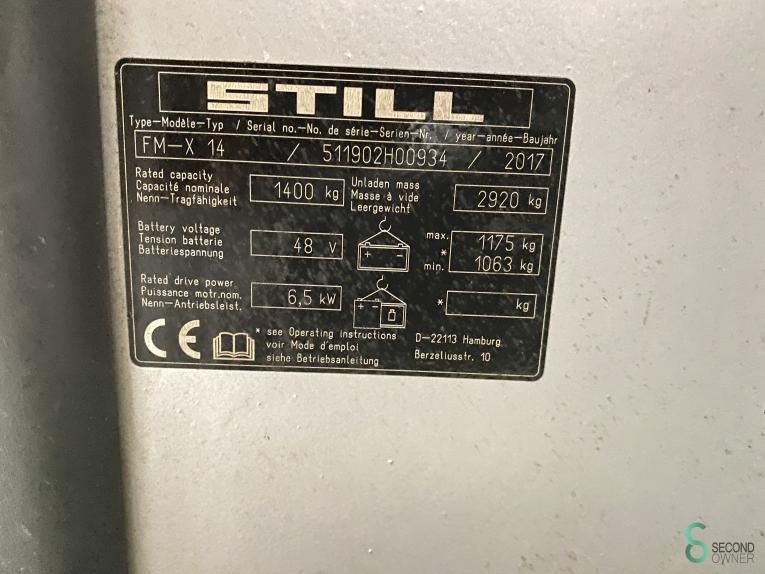 Reachtrucks Electric Still FM-X14 2017