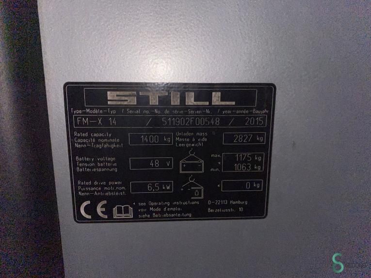 Schubmaststapler Elektrisch Still FM-X14 2015