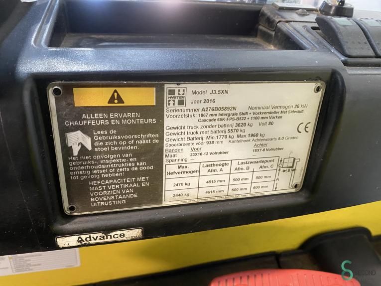 Forklifts Electric Hyster J3.5XM 2016