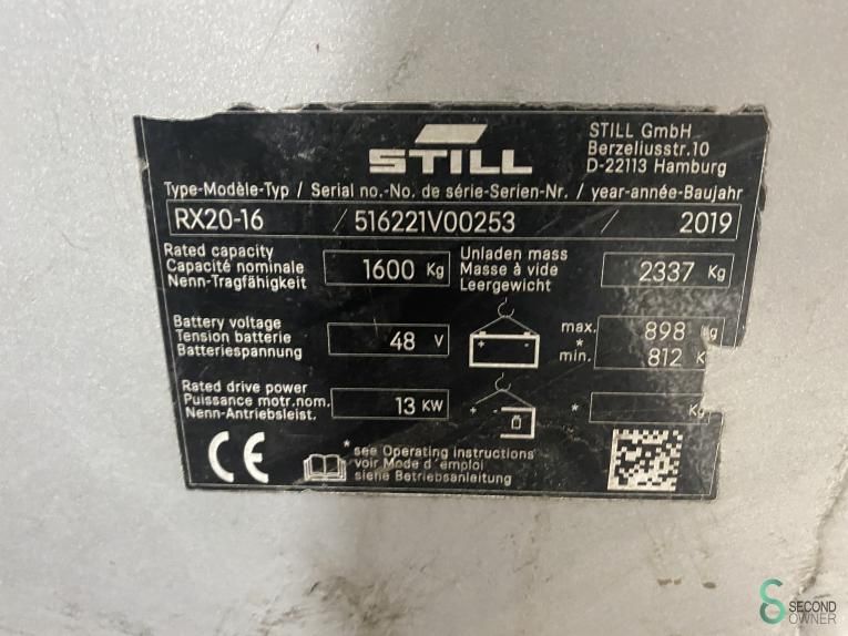 Gabelstapler Elektrisch Still RX20-16 2019