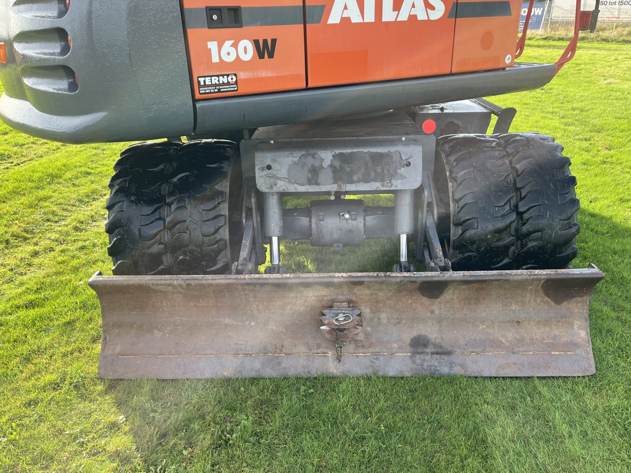 Atlas 160W mobiele graafmachine bouwjaar 2011, ± 9600 uur