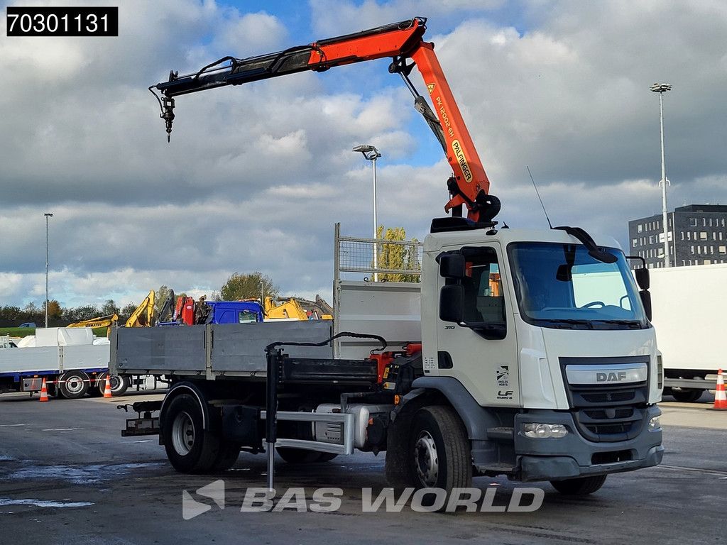 DAF LF 310 4X2 Palfinger PK12002 EH Kran Crane 7m3 tipper Automatic Euro 6