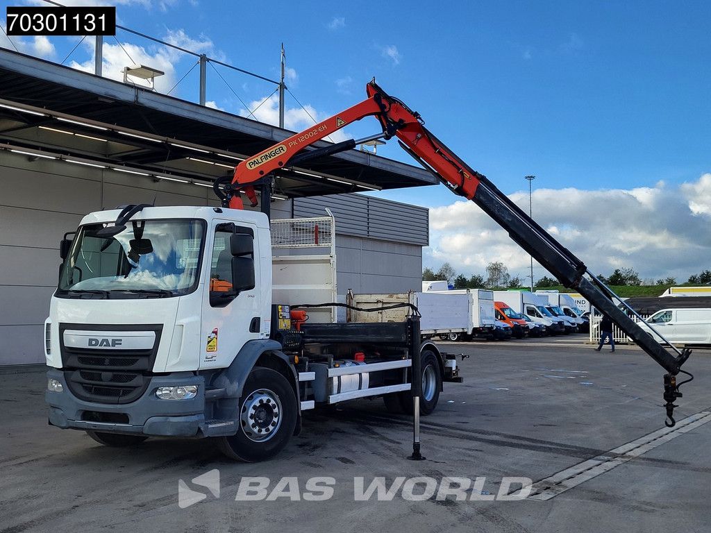 DAF LF 310 4X2 Palfinger PK12002 EH Kran Crane 7m3 tipper Automatic Euro 6