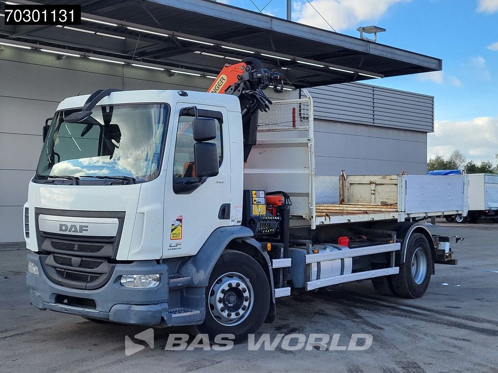 DAF LF 310 4X2 Palfinger PK12002 EH Kran Crane 7m3 tipper Automatic Euro 6