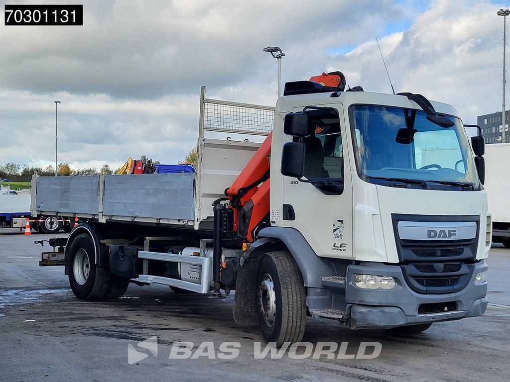 DAF LF 310 4X2 Palfinger PK12002 EH Kran Crane 7m3 tipper Automatic Euro 6