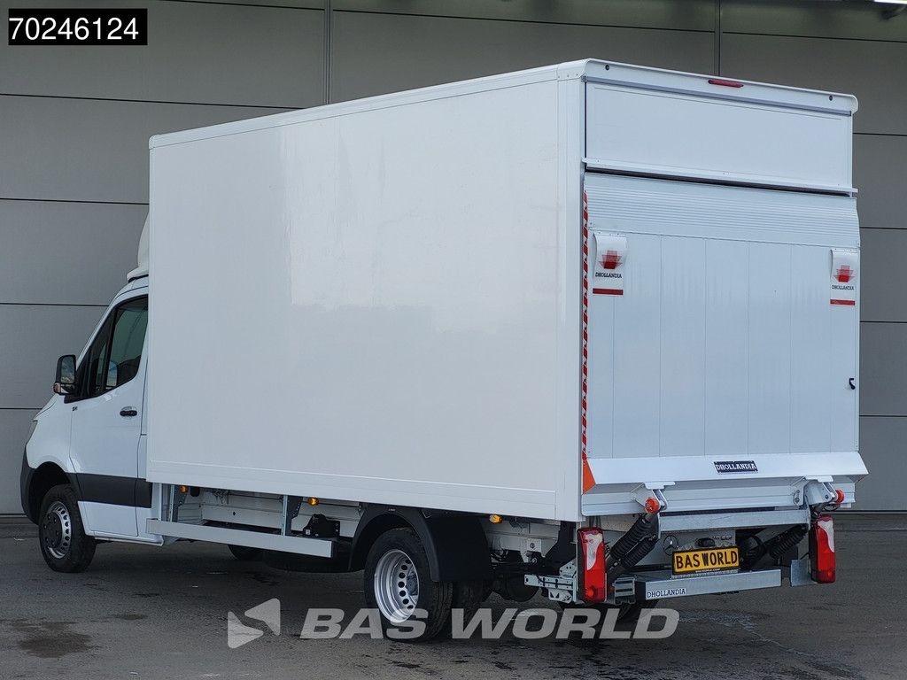 Mercedes Sprinter 515 CDI Automaat 1000kg Laadklep Zijdeur Dubbellucht Bakwagen MBUX Airco Cruise CarPlay D'Hollandia Euro6 Koffer Meubelbak 21m3 Klima Tempomat