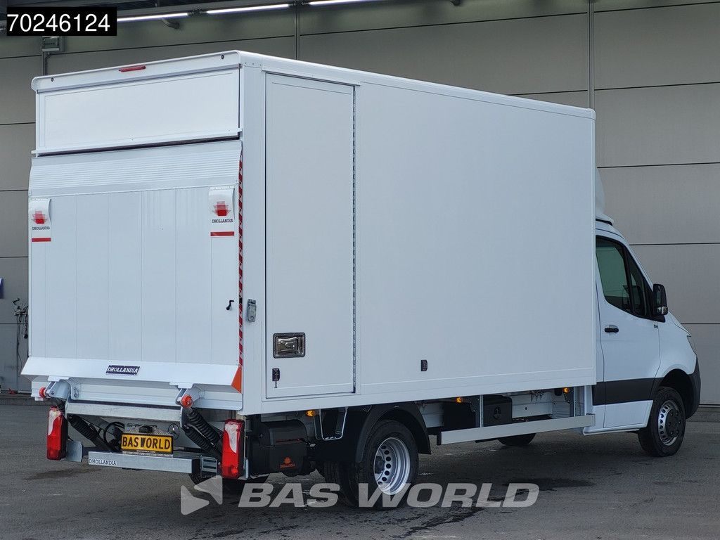 Mercedes Sprinter 515 CDI Automaat 1000kg Laadklep Zijdeur Dubbellucht Bakwagen MBUX Airco Cruise CarPlay D'Hollandia Euro6 Koffer Meubelbak 21m3 Klima Tempomat