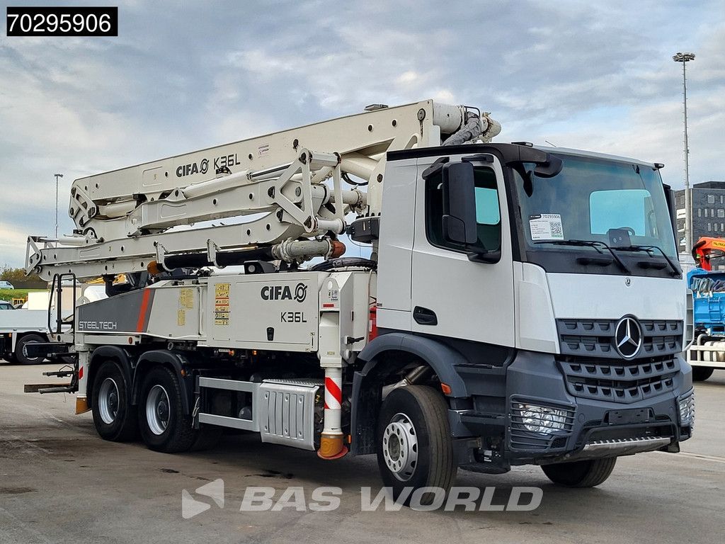 Mercedes Arocs 2640 6X4 36mtr CIFA K36L-HP168EC 4 arm Automatic Big-Axle Steelsuspension Euro 6
