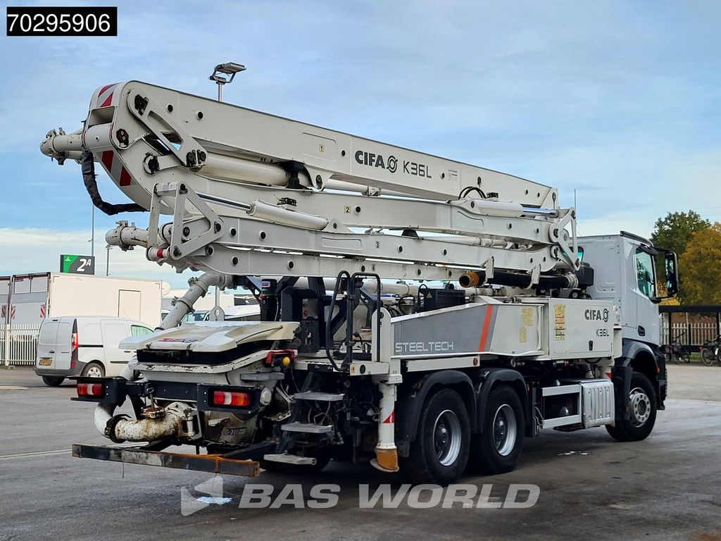 Mercedes Arocs 2640 6X4 36mtr CIFA K36L-HP168EC 4 arm Automatic Big-Axle Steelsuspension Euro 6