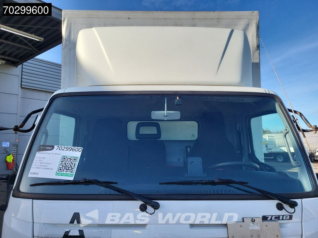 Mitsubishi Fuso 7C 18 4X2 7.5tonner curtainsider Automatic Ladebordwand Euro 6