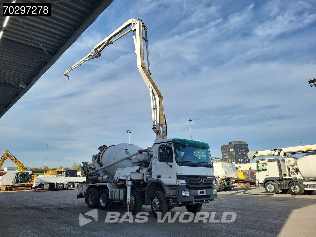 Mercedes Actros 3241 8X4 Putzmeister TMM 21-G2 PUMI 7m3 Mixer Big-Axle Steelsuspension 3-Pedals Euro 3