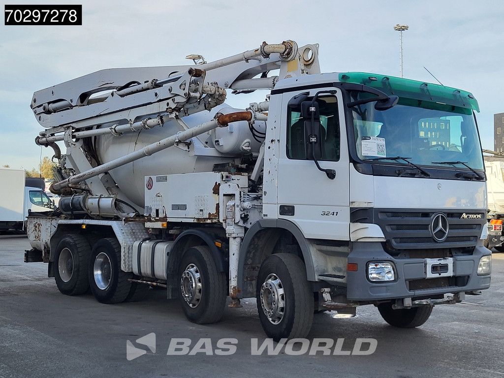 Mercedes Actros 3241 8X4 Putzmeister TMM 21-G2 PUMI 7m3 Mixer Big-Axle Steelsuspension 3-Pedals Euro 3