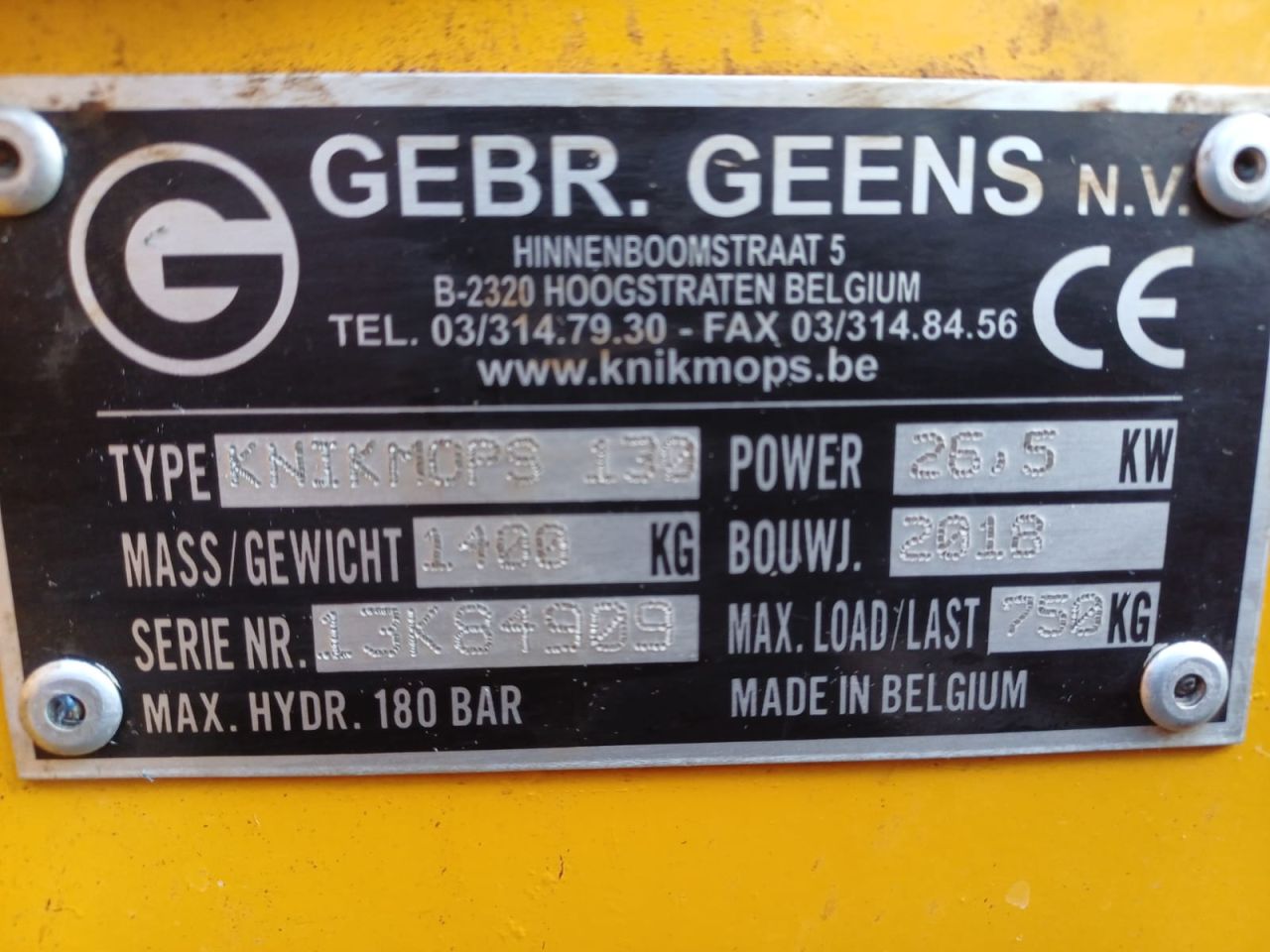 Knikmops 130 | bj2018 | 1793 uur VERKOCHT