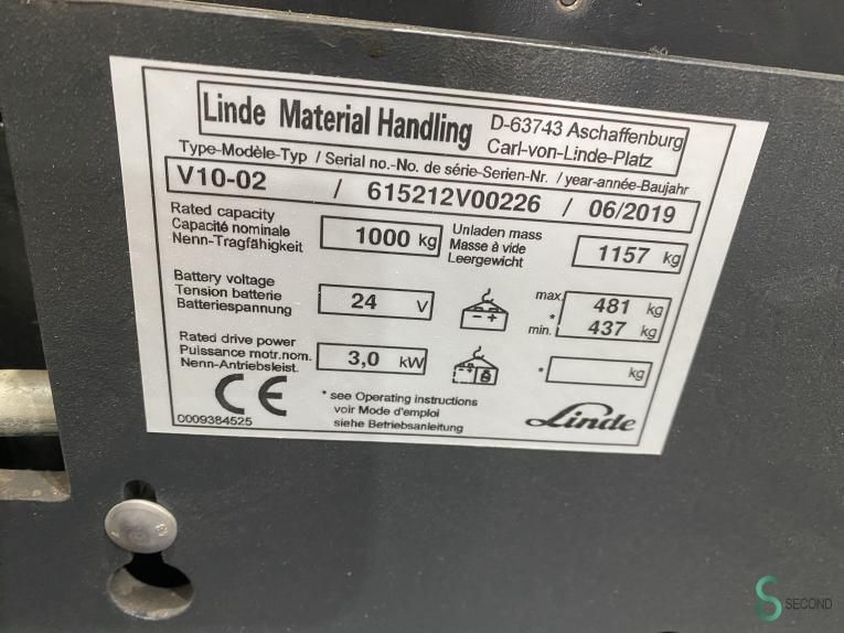 Orderpickers Electric Linde V10-02 2019