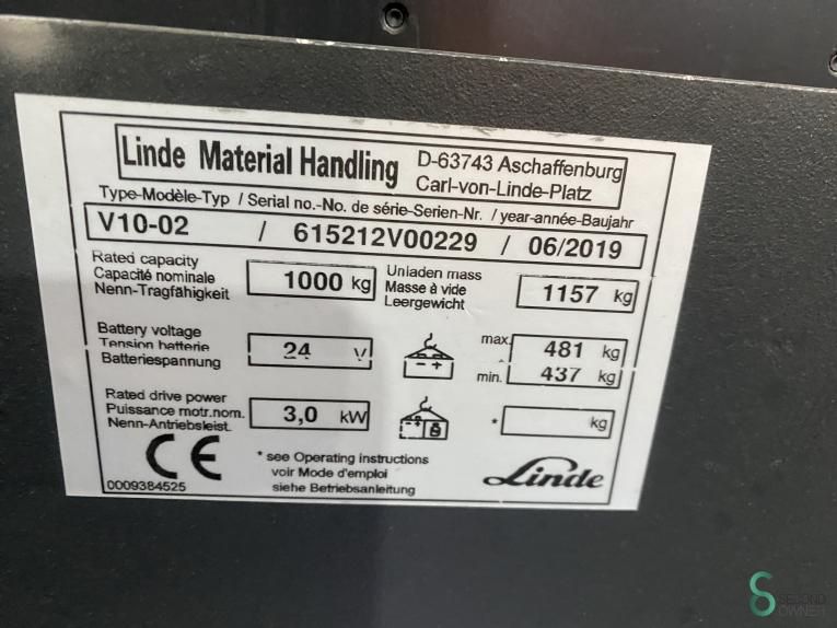 Kommissionierer Elektrisch Linde V10-02 2019