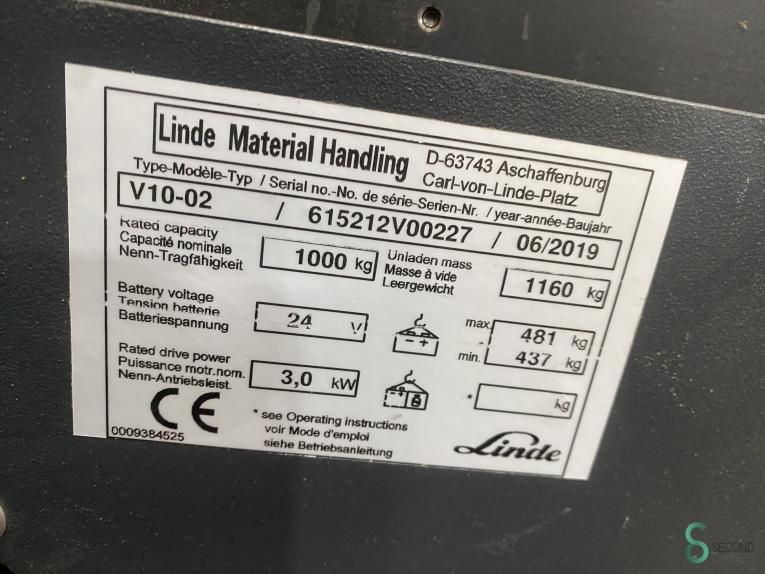 Kommissionierer Elektrisch Linde V10-02 2019