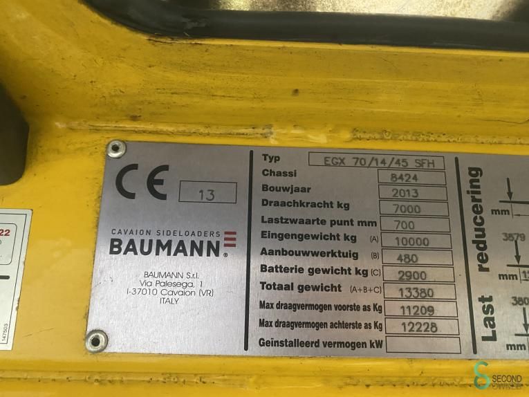 Side loaders Electric Baumann EGX70/14/45 SFH 2013