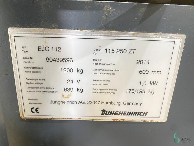 Stackers Electric Jungheinrich EJC 112 2014