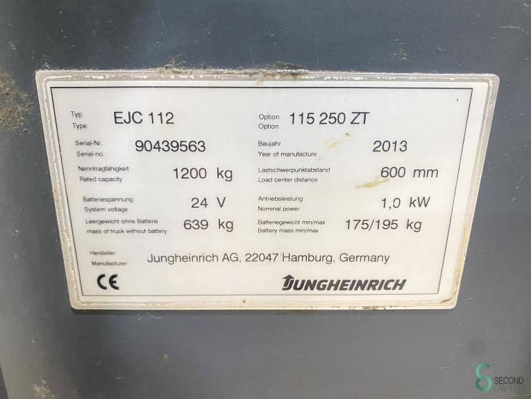 Stackers Electric Jungheinrich EJC 112 2013