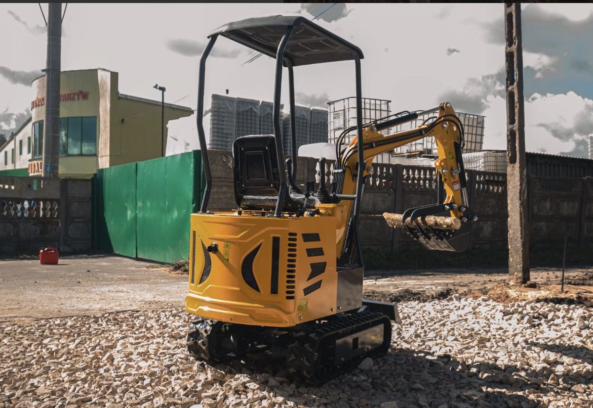 Minigraver Kingway zwenkarm 3 gratis bakken, duim + levering