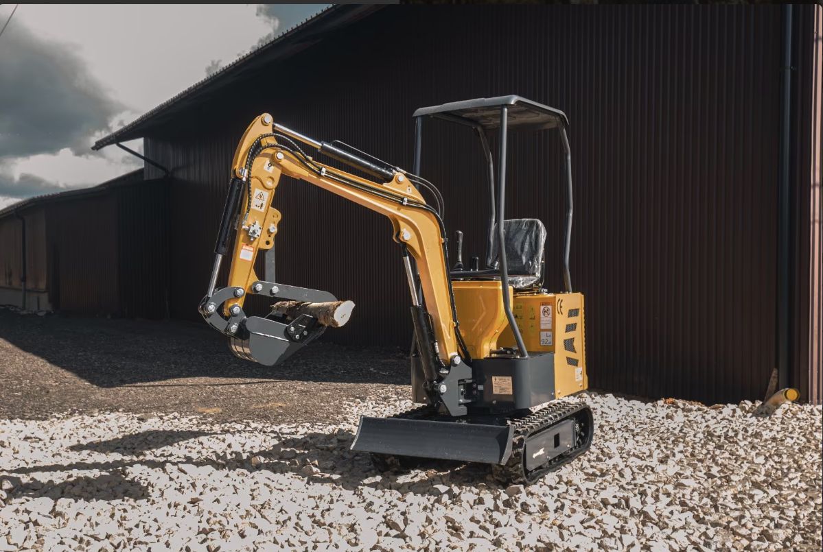 Minigraver Kingway zwenkarm 3 gratis bakken, duim + levering