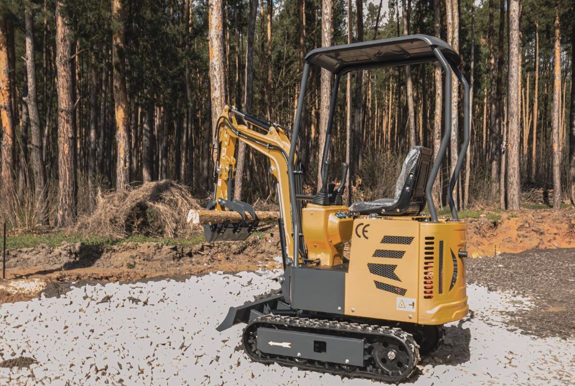 Minigraver Kingway zwenkarm 3 gratis bakken, duim + levering