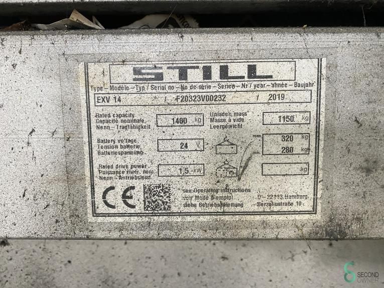 Stackers Electric Still EXV14 2019