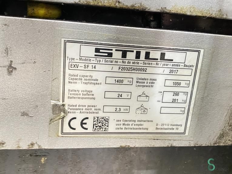 Stapelaars Elektrisch Still EXV-SF14 2017