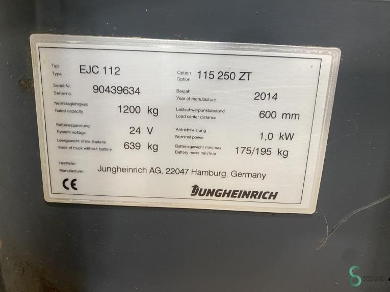 Stackers Electric Jungheinrich EJC 112 2014