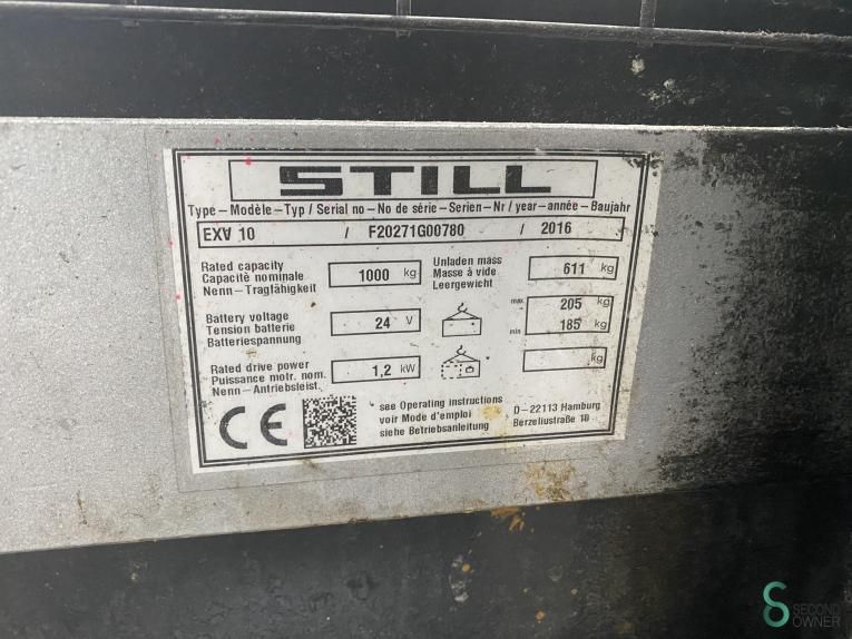 Stapler Elektrisch Still EXV10 2016