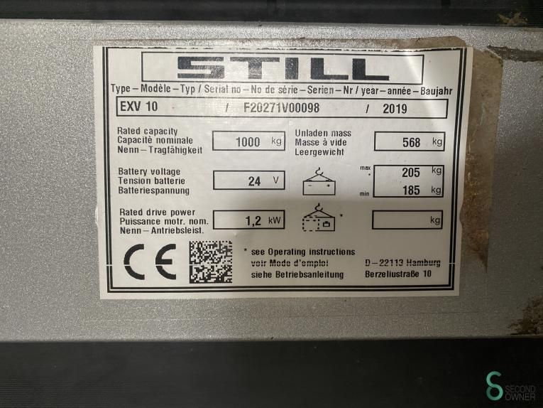 Stackers Electric Still EXV10 2019