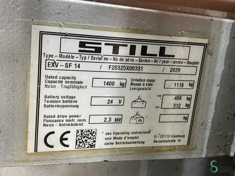 Stapler Elektrisch Still EXV-SF14 2020