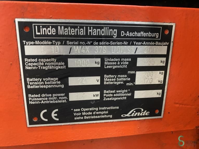 Stackers Electric Linde L10 2007