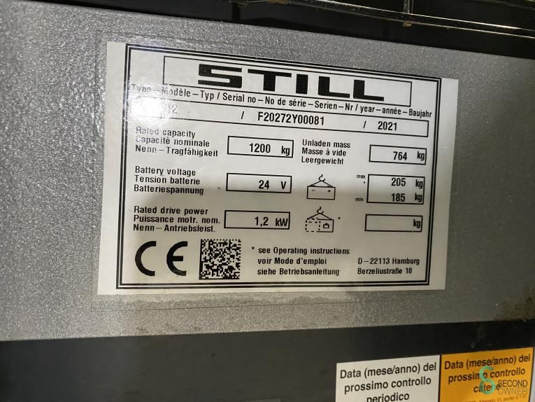 Stapelaars Elektrisch Still EXV12 2021