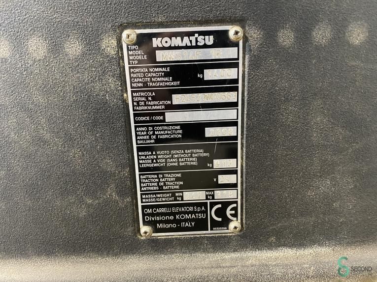 Stackers Electric Komatsu MWS14F 2008